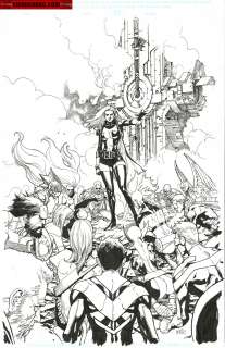 Leinil Yu | Covers / Pinups Issue Inhumans Vs. X-Men # 06 Page Cover | Kwan Chang