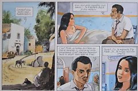 Charles, Jean-François | Charles, Jean-François - Planche originale couleur - Ella Mahé T4 - La Couleur des dieux - (2012) | Catawiki