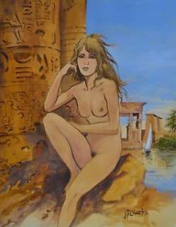 Charles, Jean-François | Charles, Jean-François - Aquarelle originale + Carnet du Pinceau d’Or - Fox | Catawiki