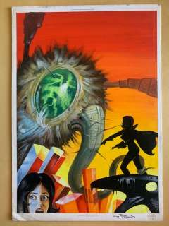 Luigi Corteggi | Gesebel #6 - Luigi Corteggi: Cover originale "Il Pianeta Del Mistero" - Page volante - Exemplaire unique - (1966) | Catawiki