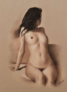 Denis Prenzel | Denis Prenzel - Original drawing - Pin-up - Sindi - Size: 30 x 40 cm. | Catawiki