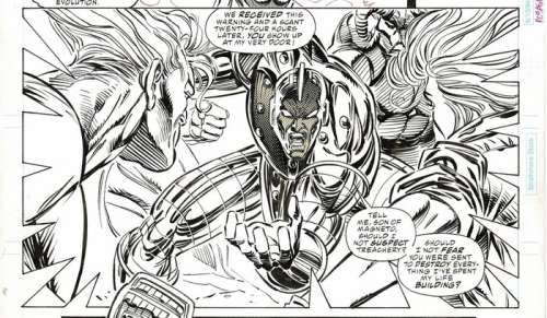 Mike Deodato Jr. Tom Palmer Sr | Mike Deodato Jr - Avengers Vol 1 #381 p6 - Page volante - Exemplaire unique - (1994) | Catawiki