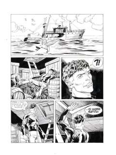 Roberto Diso | Mister No n. 220 - R. Diso - 3x Tavole Originali "Il Mistero dell’Orpheus" - Page volante - EO - (1993) | Catawiki