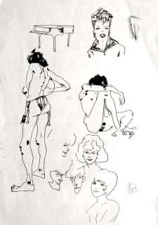 Angelo Stano | Angelo Stano - original sketch - Page volante | Catawiki