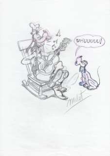 Millet | Goofy - Millet - DIN A3 - Original Sketch Drawing | Catawiki