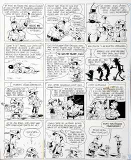 Morris (Studios) | Lucky Luke, planche n°14 Ã  l’encre de Chine … | Millon