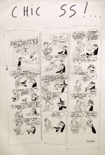 Reiser | Â«Chic SSÂ». Encre de Chine pour une planche publiée dans Charlie | Tessier Sarrou