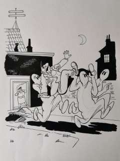 Schauwvlieghe, Anita | Schauwvlieghe, Anita - Originele tekening - Nero Klassiek 22 - Pol de Pijpegeest - (1998) | Catawiki