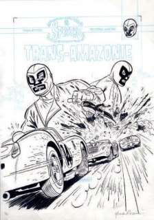 Rodier, Yves | El Spectro Couverture originale à l’encre de Chine, de l’album | Cornette de St Cyr