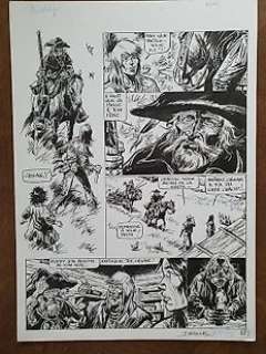 Derib (Claude de Ribaupierre) | Derib - Planche originale (p.5) - Buddy Longway T5 - Le secret - (1976) | Catawiki