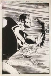 Eddy Barrows J.P. Mayer - superboy 5 cover (dc, 2011) superboy / kid flash race