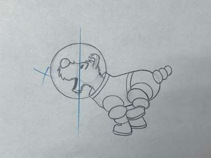 Hergé | Tintin - Original drawing - Milou - On a marché sur la lune - (1960’s) | Catawiki