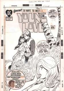 Art Saaf, Vince Colletta - young love #94 cover - jerry with another girl! - 1972