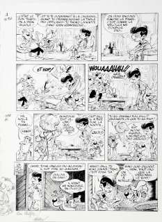 Verron | Boule et Bill, planche n°1432 Ã  l’encre de C… | Millon