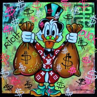 Brisan Gabriel(1967) | Gabriel Brisan - Conceptual tribute art - Rich Duck | Catawiki