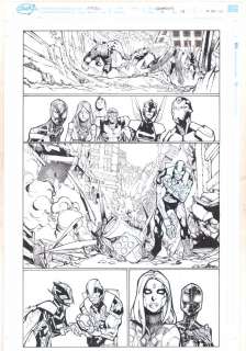 Humberto Ramos, Victor Olazaba - champions #11 p. 19 - patriot (shaun lucas), spider-man (miles morales), hulk (amadeus cho), viv vision, ironheart (riri williams), falcon (joaquin torres), & wasp (nadia van dyne) - 2017