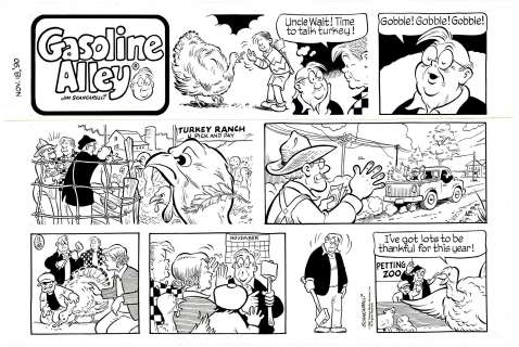 Jim Scancarelli | Scancarelli - GASOLINE ALLEY, Sunday (11/18/1990) NO RESERVE! | Russ Cochran