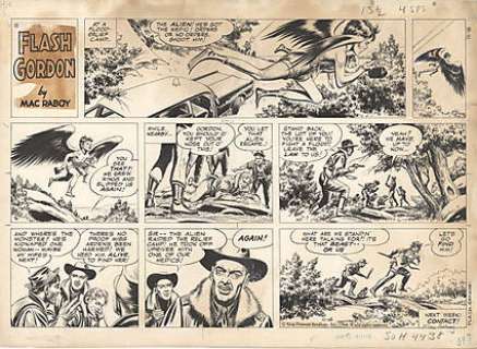 FLASH GORDON SUNDAY Strip Art | ComicConnect