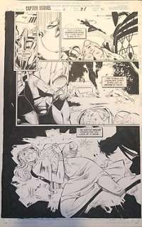 Ed Benes - Captain Marvel 6 - Captain Marvel #6 Vol 3 - Pagina 21 originele tekening door Ed Benes - EO - (1996/1996)