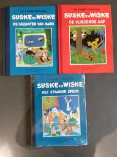 Willy Vandersteen | Suske en Wiske - Het Spaanse spook, De vliegende aap, De gezanten van Mars - Cartonné | Catawiki