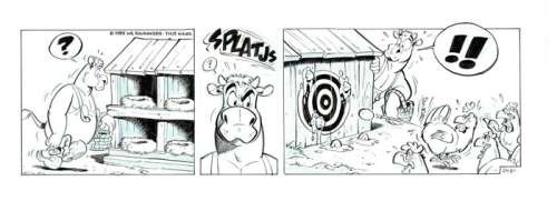 Wil Raymakers & Thijs Wilms | Boes - Originele strook uit Boes Integraal 13 - Formaat: 43 x 15 cm. | Catawiki