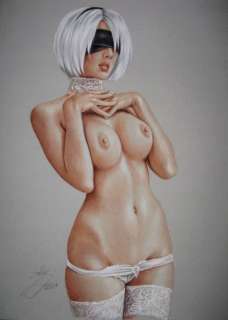 Sly | Sly - Original drawing in colour - Nude woman - Size: 31 x 42 cm. - (2021) | Catawiki