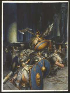 Paul Dainton - Couverture originale du livre des règles sur les nains - warhammer