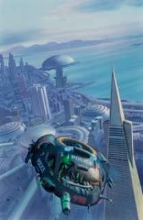 Chris Moore (American, b. 1947)
 Altered Carbon
 Acrylic on board
 22 x 14.5 in.
 Signed lower left
 
 From the Glynn... | Heritage