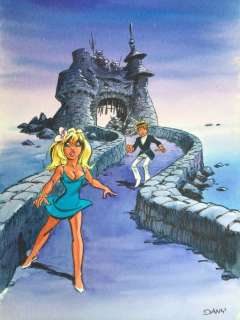 Dany | Dany - Variation sur illustration Couverture avec personnages inversés - Olivier Rameau T.10 | Catawiki