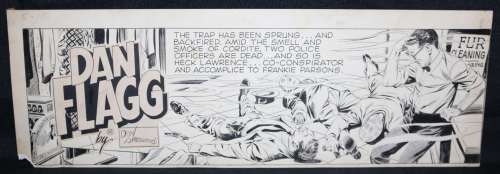 Don Sherwood - dan flagg sunday strip top tier - incomplete - 5/10