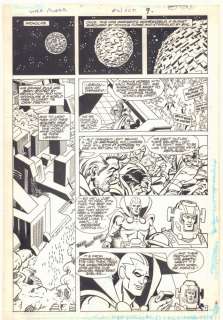 Carmine Infantino, Pablo Marcos - super powers #2 p. 7 - orion and mr. Miracle on apokolips - kirby‘s 4th world - 1986