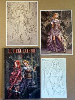 Corbeyran / Moreno | Le Régulateur T6 - Nyx + 2x ex-libris + dessin original - C - TL - Cartonné - (2014) | Catawiki