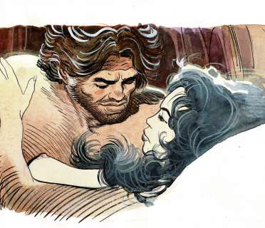 Michel Rouge - Lot 433 - Blueberry, dessin original à l’encre de chine et à l’aquarelle.