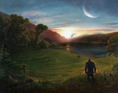 VINCE McINDOE. "Avengers: Endgame. Thanos’ ultimate victory." [MARVEL] | Swann Galleries