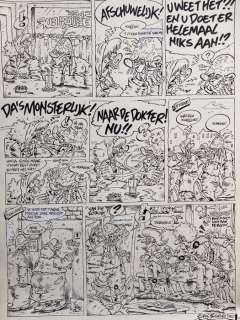 Schreurs, Eric | Schreurs, Eric - Originele pagina - Joop Klepzeiker - Wat een kwal | Catawiki