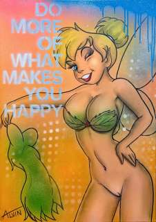 Alvin Silvrants | Tinkerbell makes you happy - Original drawing in colour by Alvin Silvrants | Catawiki