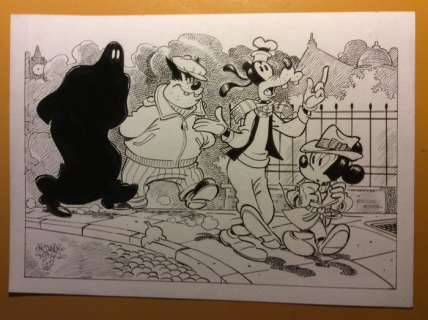 Alessandro Gottardo | Mickey Mouse - â€œCi seguono i peggioriâ€ - Page volante - Exemplaire unique - (2012/2012) | Catawiki