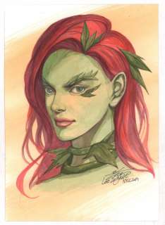 Inhyuk Lee - poison ivy portrait painted art - 2019 signed
