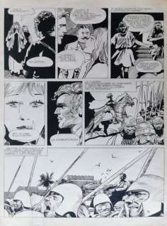 Attilio Micheluzzi | Attilio Micheluzzi - per il Messaggero dei Ragazzi n.4 â€œLa cittÃ  nascostaâ€ pag.38 - Page volante - (1980) | Catawiki