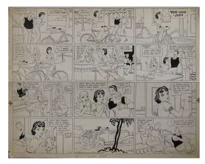 Paul Robinson - Original Art for the Eta Kett Comic Strip (July 30, 1933)