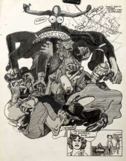 Peellaert Guy (1934-2008) | PEELLAERT Guy Â«CarashiÂ» Technique mixte, collage + trame et encre de&h | Tessier Sarrou