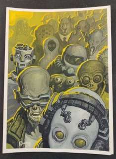 Rafael Garres | Rafael Garres Illustrazione Originale "Mondo Mutante" - Firmata - (2015) | Catawiki