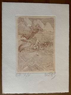 Moebius - Numérotée Vi/X - Signée | Moebius - Eau forte et aquatinte - EA 10 ex - (1995) | Catawiki