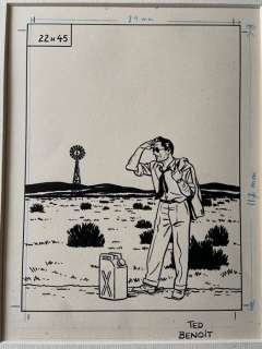 Benoit, Ted | Benoit, Ted - Dessin original - Ray Banana - 22H45 - (2003) | Catawiki