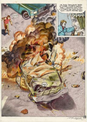 Tanino Liberatore | Planche originale 28 de RanXerox 2. Bon Anniversaire Lubna ! | Galerie Barbier