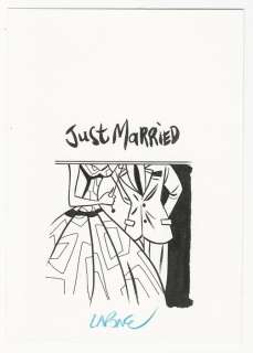 Antonio Lapone | Antonio Lapone - illustrazione originale "Just Married" - Page volante - Exemplaire unique - (2018) | Catawiki