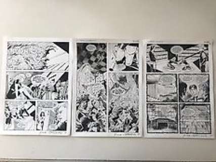 Gino Vercelli - Jonathan Steele - 3x tavole originali "Il palazzo di vetro" - (2001)