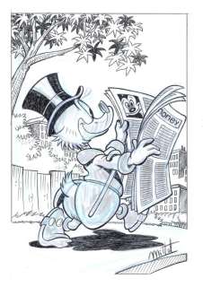Millet | Donald Duck - Millet - Original Drawing - EO | Catawiki