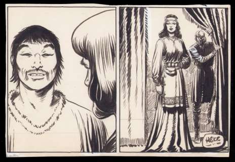 Kresse, Hans G. | Kresse, Hans G. - Originele, halve strook - Eric de Noorman - De geschiedenis van Bor Khan: De jacht op het zwaard - (1953) | Catawiki