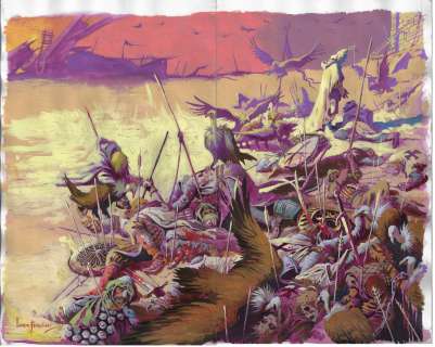 Leandro Fernandez | The Old Guard Opening Fire Volume One Endicia Art Issue 01 | Splash Page
